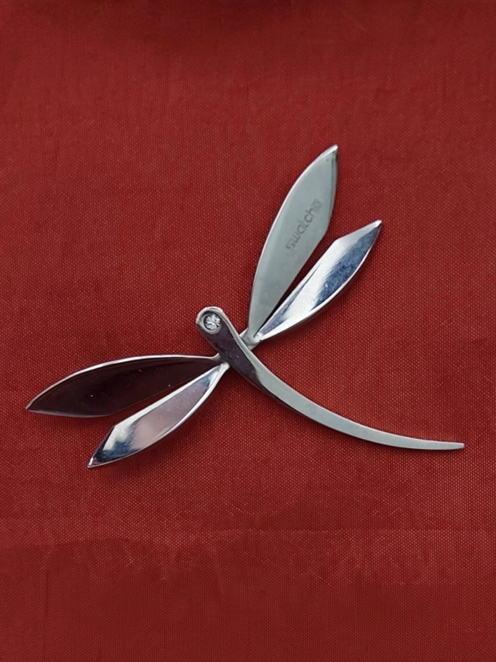 NWOT Swatch Silver Dragonfly Decorative Accent - Silver
